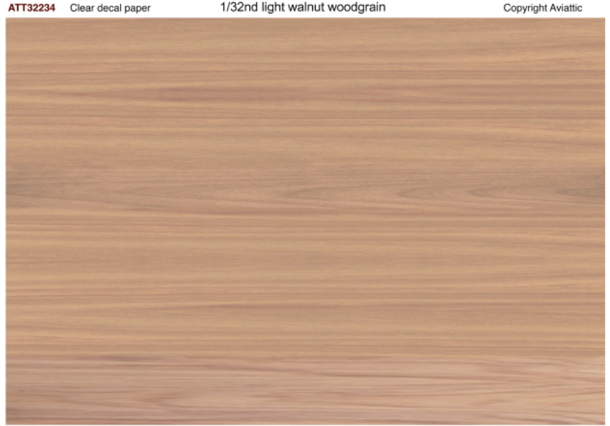Aviattic ATT32234 1:32 Light walnut woodgrain