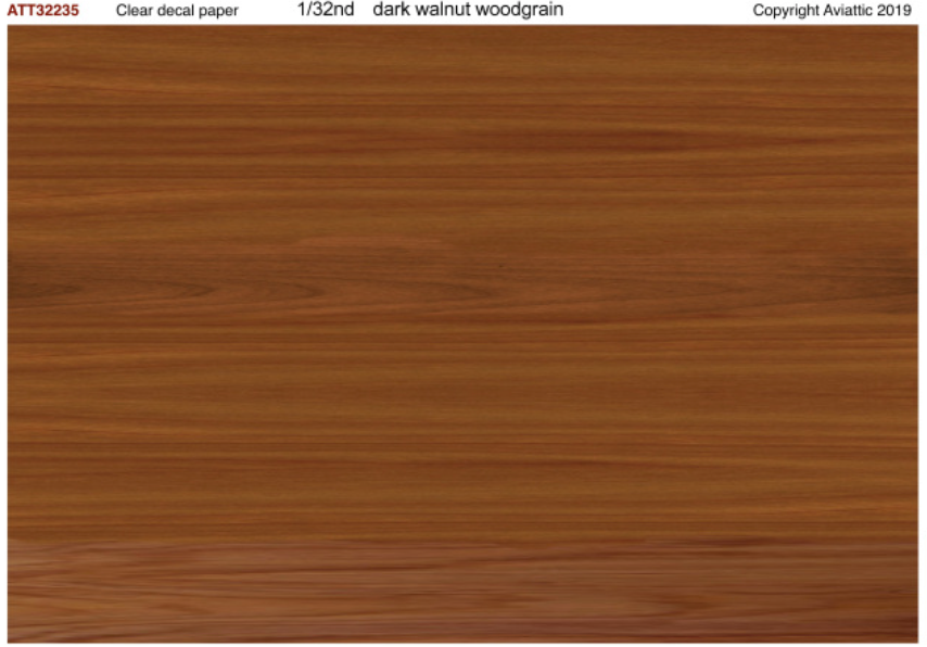Aviattic ATT32235 1:32 Dark walnut woodgrain