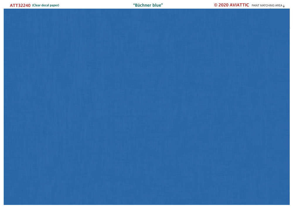 Aviattic ATT32240 1:32 'Buchner blue' paint on linen