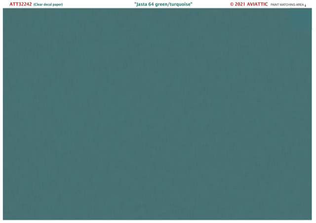 Aviattic ATT32242 1:32 Jasta 64W green/turquoise paint on linen