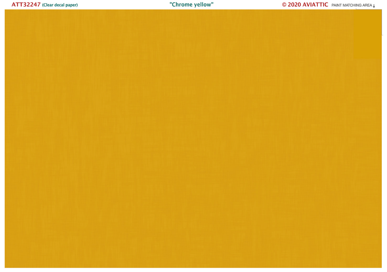 Aviattic ATT32247 1:32 Chrome yellow paint on linen