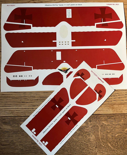 Aviattic ATT32257 1:32 Albatros DV/Va Jasta 11 Red Paint on Linen