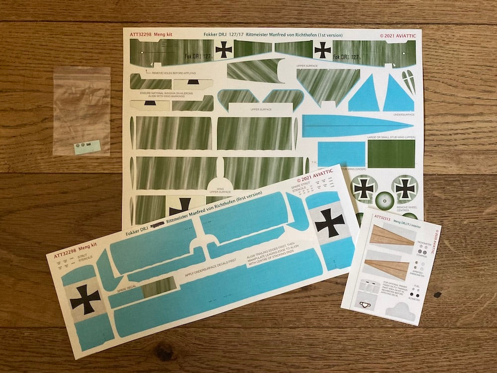 Aviattic ATT32298 1:32 Fokker Dr.I Triplane 127/17  Manfred von Richthofen