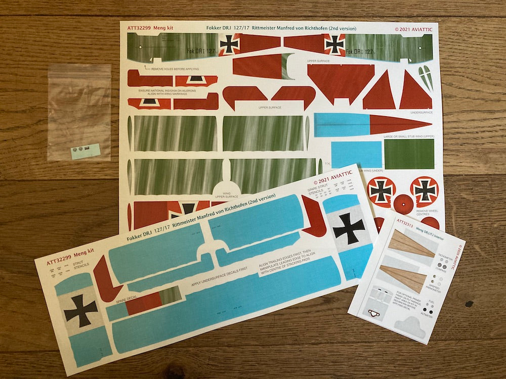 Aviattic ATT32299 1:32 Fokker Dr.I Triplane 127/17  Manfred von Richthofen