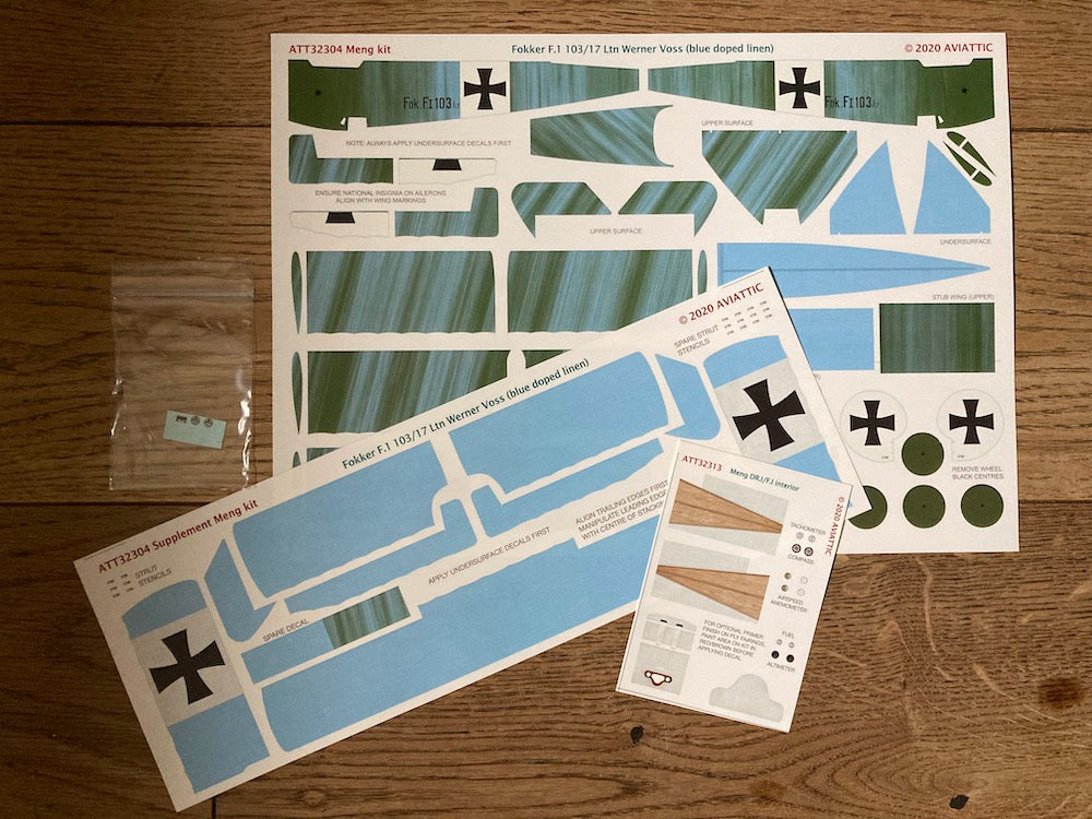 Aviattic ATT32304 1:32 Fokker F.I 103/17 Ltn Werner Voss