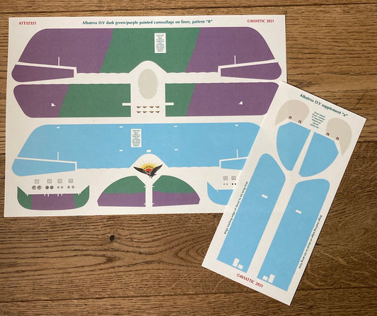 Aviattic ATT32321 1:32 Albatros D.V Green/Purple Camouflage C