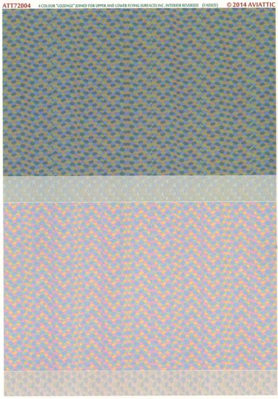 Aviattic ATT72004 1:72 4 Colour Lozenge Decals Flying Surfaces