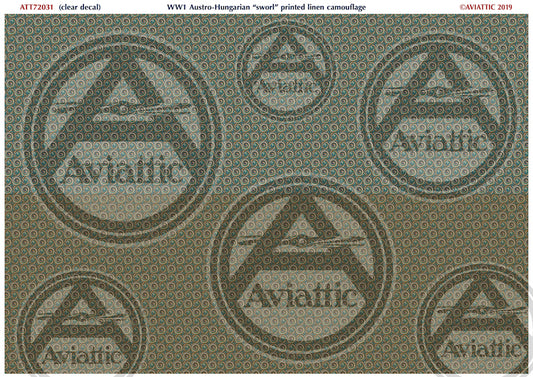 Aviattic ATT72031 1:72 WWI Austro-Hungarian printed linen 'sworl' camouflage