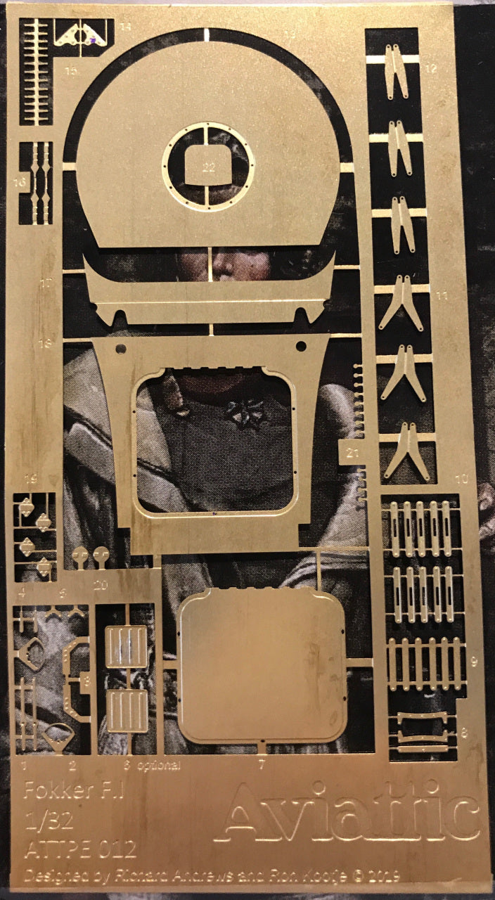 Aviattic ATTETCH012 1:32 Fokker F.I Etched Details