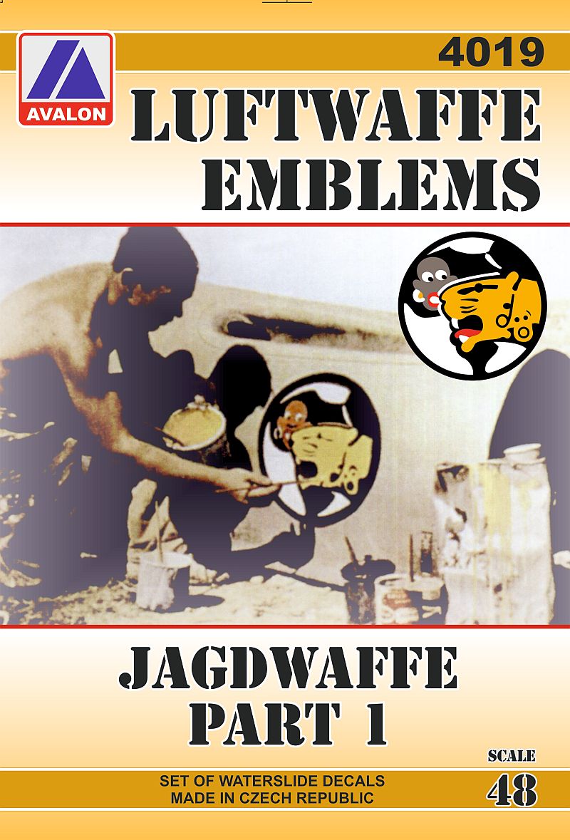 Avalon AVD4019 1:48 Luftwaffe Fighter Unit Emblems " Jagdwaffe Pt.1