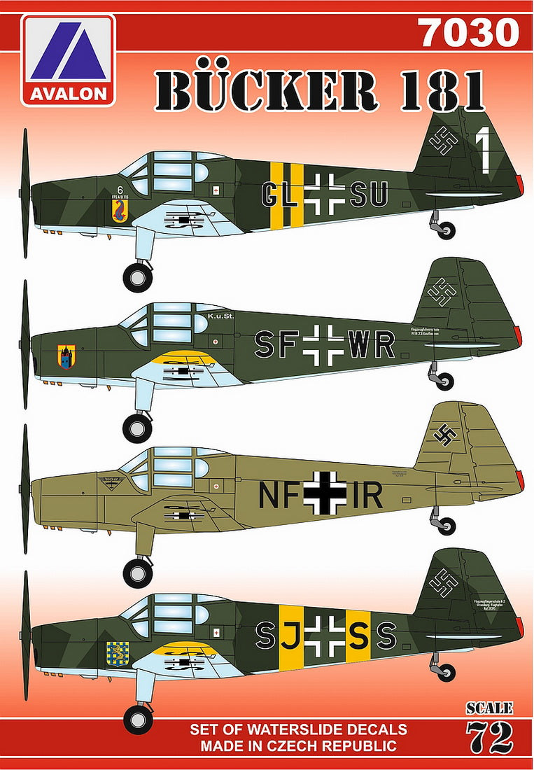 Avalon AVD7030 1:72 Bucker Bucker Bu-181