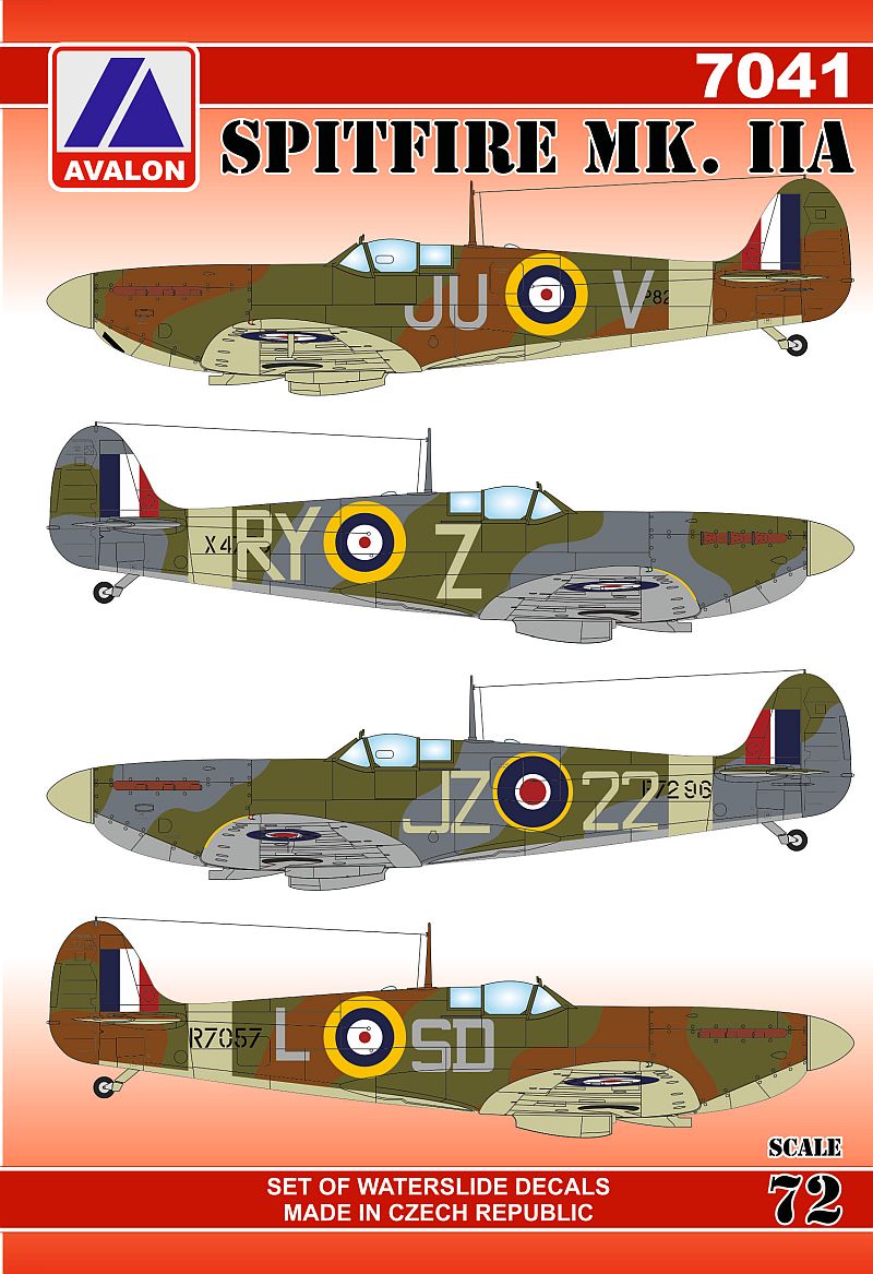Avalon AVD7041 1:72 Supermarine Spitfire Mk.IIA 1