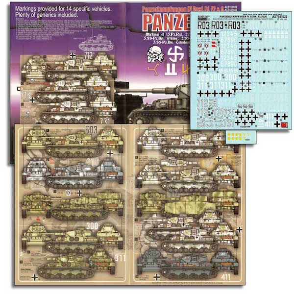 Echelon FD AXT351022 1:35 3.SS, 5.SS, 2.PD, 15.PR, 16.ID, 2.SS, 20.PD Pz.Pkfw.IV