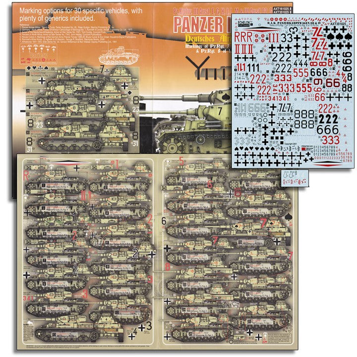 Echelon FD AXT351025 1:35 DAK Afrika Korps Pz.Kpfw.III & Pz.Kpfw.IV