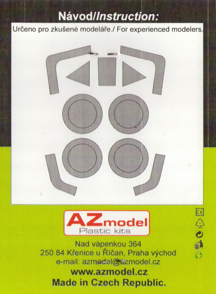 AZ Model AZA7027 1:72 Martin-Baker MB.5 canopy mask