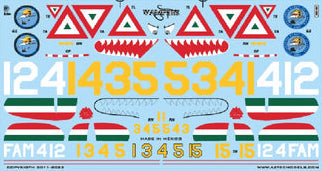 Aztec AZD48080 1:48 de Havilland DH.100 Mk.III Vampire Mexico Decals