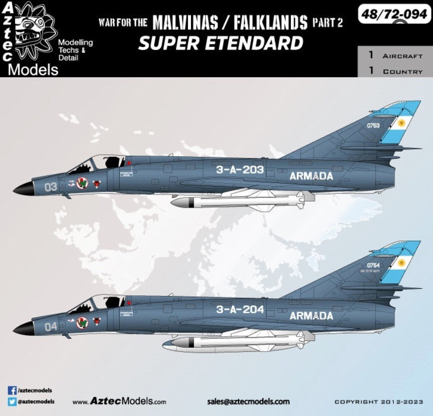 Aztec AZD48094 1:48 Super Etendard Falklands