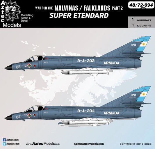 Aztec AZD48094 1:48 Super Etendard Falklands