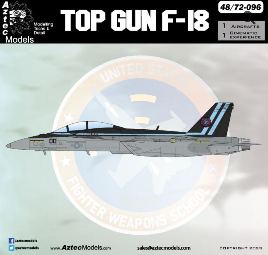 Aztec AZD48096 1:48 F-18 Hornet "Top Gun"