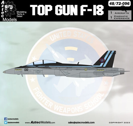 Aztec AZD48096 1:48 F-18 Hornet "Top Gun"