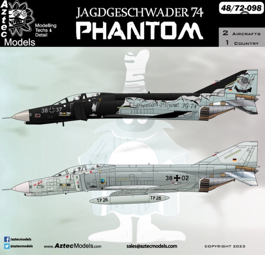 Aztec AZD48098 1:48 Jagdgeschwader 74 Phantom