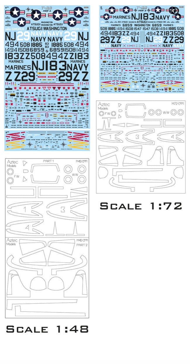 Aztec AZD48099 1:48 Lockheed T-33 Part 3