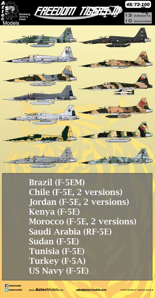 Aztec AZD48100 1:48 F-5 Tiger