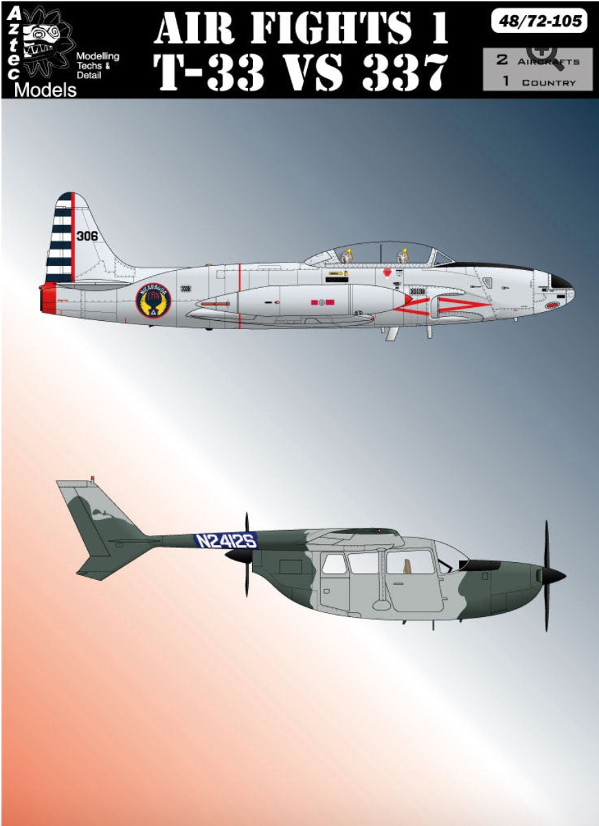 Aztec AZD48105 1:48 Air Fights 1 Lockheed T-33 vs Skymaster Decals