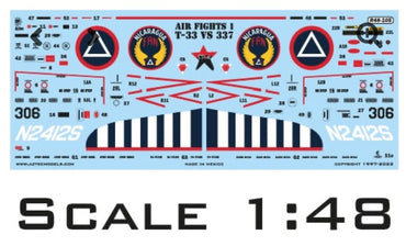 Aztec AZD48105 1:48 Air Fights 1 Lockheed T-33 vs Skymaster Decals