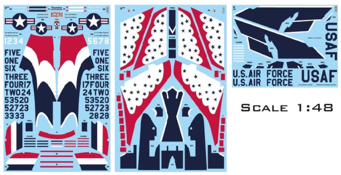 Aztec AZD48111 1:48 North-American F-100 Super Sabre Thunderbirds