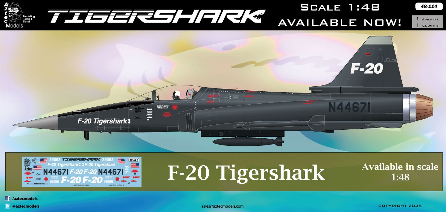 Aztec AZD48114 1:48 Northrop F-20 Tigershark