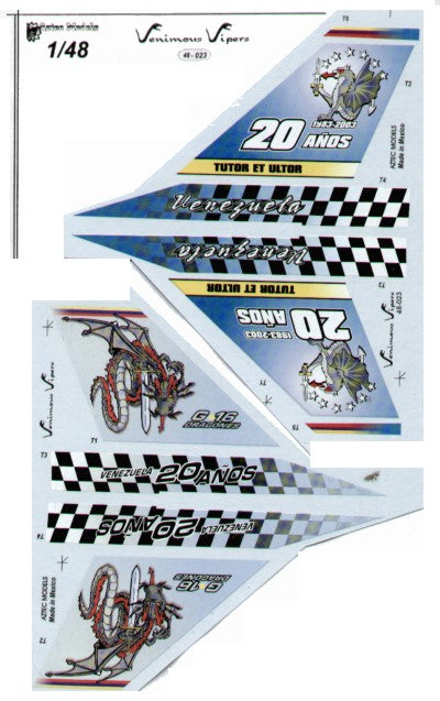 Aztec AZD48023 1:48 Venimous Vipers, Venezuelan F-16s