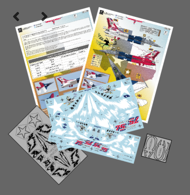 Aztec AZD48068 1:48 Venimous Vipers 4 USAF F-16C Lone Star State decoration