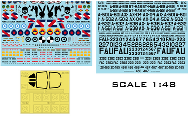 Aztec AZD48070 1:48 Backin stock! South Warriors 1 F.M.A