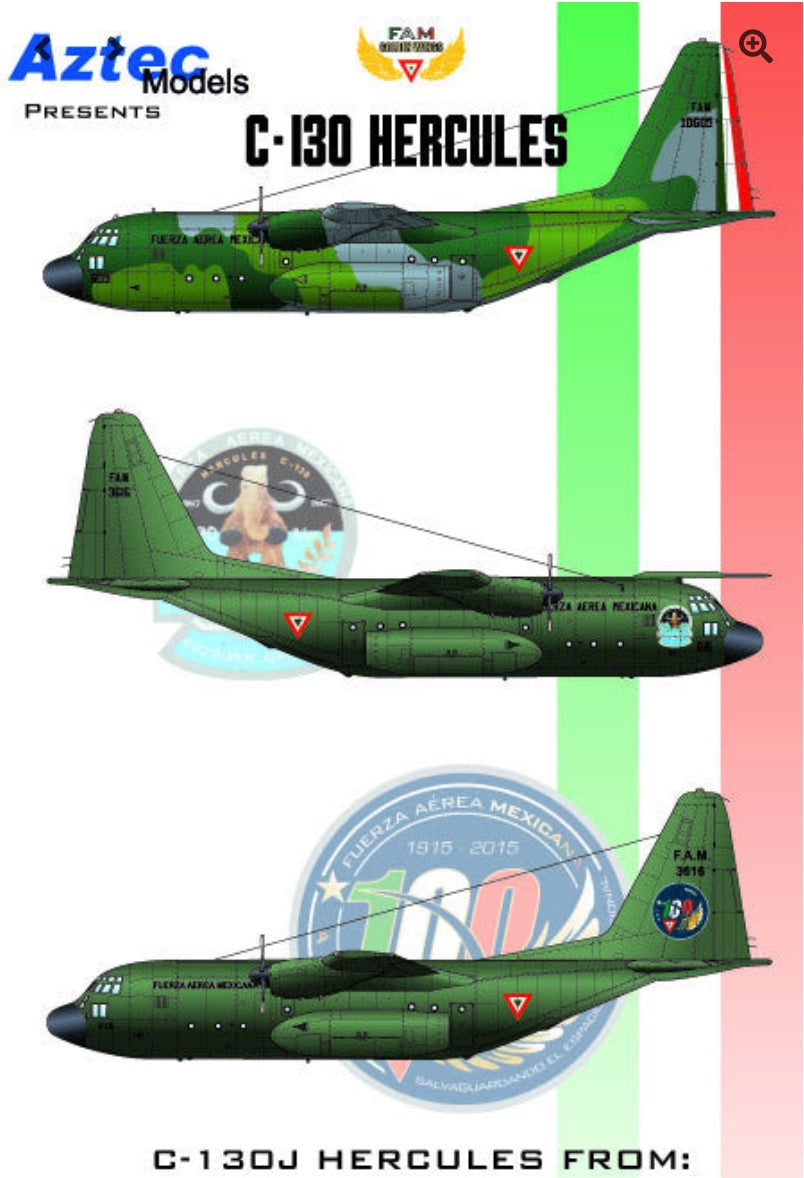 Aztec AZD72058 1:72 Lockheed C-130 Hercules Mexican Air Force