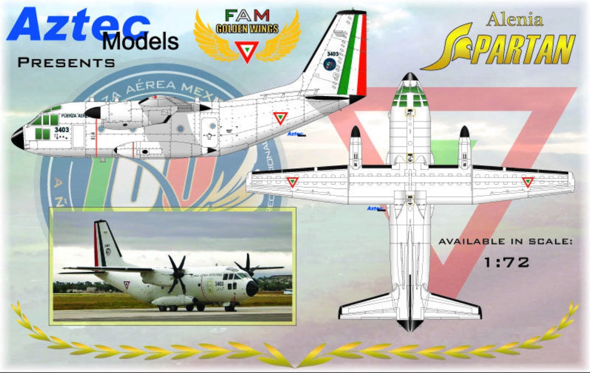 Aztec AZD72060 1:72 Alenia C-27J Mexican Air Force