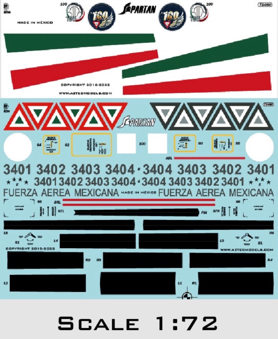 Aztec AZD72060 1:72 Alenia C-27J Mexican Air Force