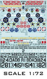 Aztec AZD72071 Juicy Jugs 2 P-47D Latin America Decals 1:72
