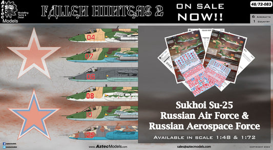 Aztec AZD72083 Fallen Hunters 2 Russian Su-25 Decals 1:72