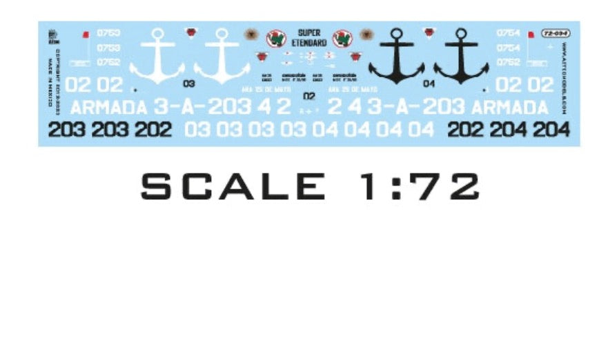 Aztec AZD72094 1:72 Super Etendard Falklands
