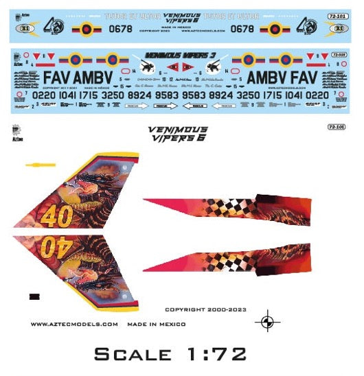 Aztec AZD72101 1:72 Venimous Vipers 6