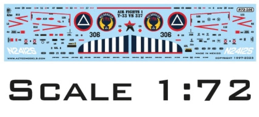 Aztec AZD72105 Air Fights 1 T-33 vs Skymaster Decals 1:72