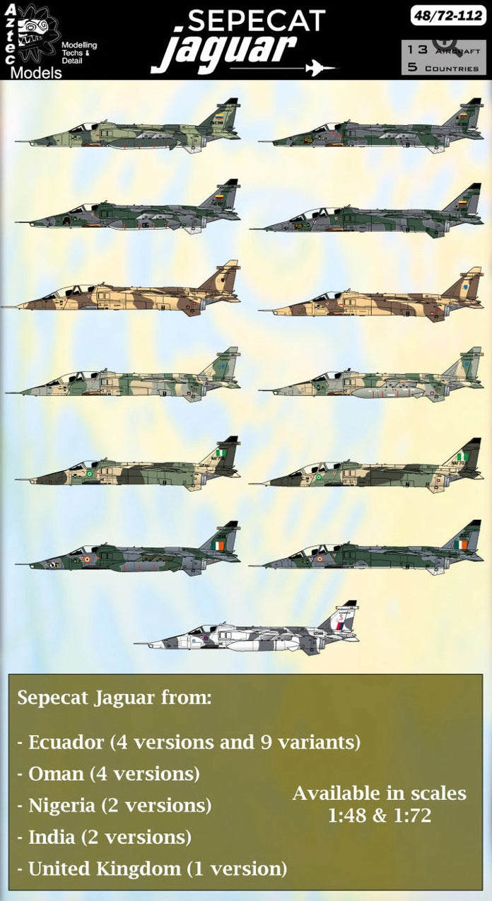 Aztec AZD72112 1:72 Sepecat Jaguar