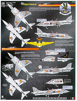 Aztec AZD72016 1:72 RAF Harriers/Spain McDonnell-Douglas AV-8A
