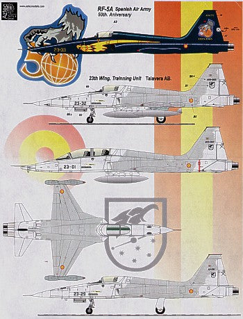 Aztec AZD72033 1:72 Northrop RF-5A Spanish Air Army 50th Anniversary