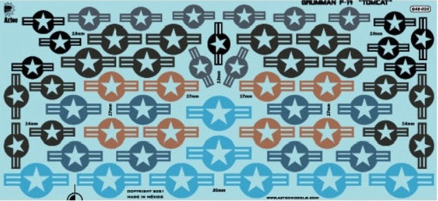 Aztec AZG48-010 1:48 Grumman F-14 Tomcat USAF Part 2 national insignia