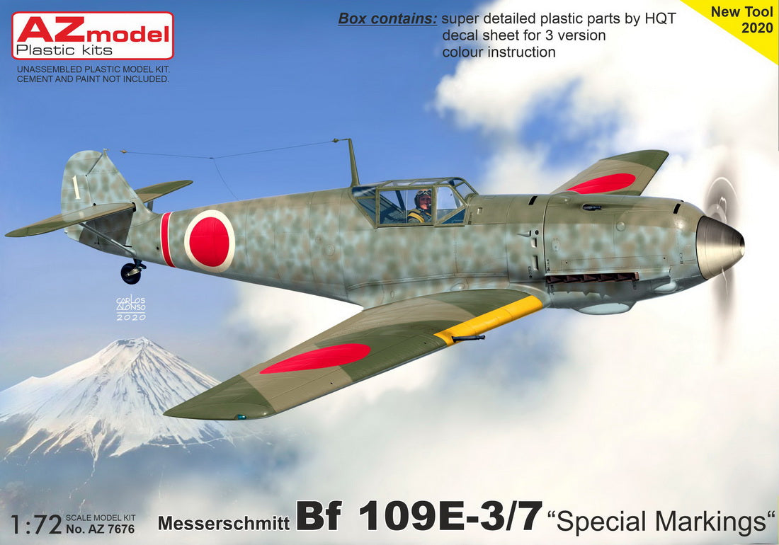 AZ Model AZM7676 1:72 Messerschmitt Bf-109E-4 Special Markings