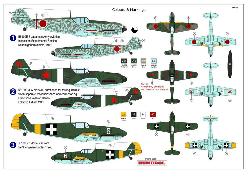 AZ Model AZM7676 1:72 Messerschmitt Bf-109E-4 Special Markings