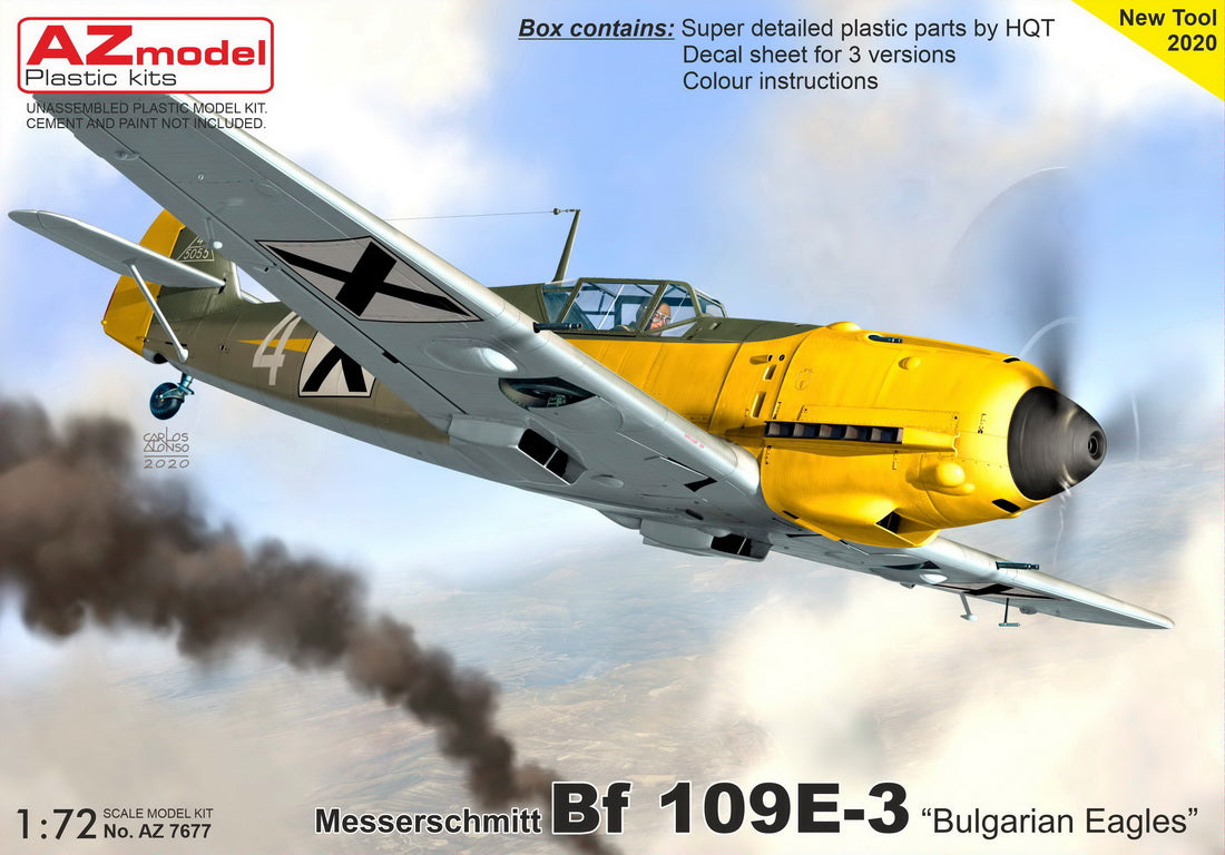 AZ Model AZM7677 1:72 Messerschmitt Bf-109E-3 'In Bulgarian Service'