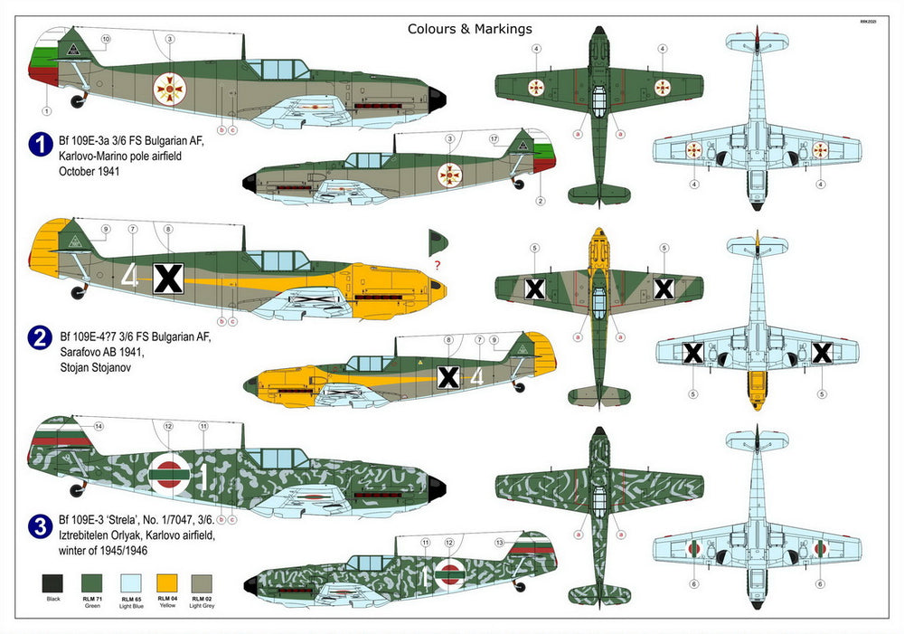 AZ Model AZM7677 1:72 Messerschmitt Bf-109E-3 'In Bulgarian Service'